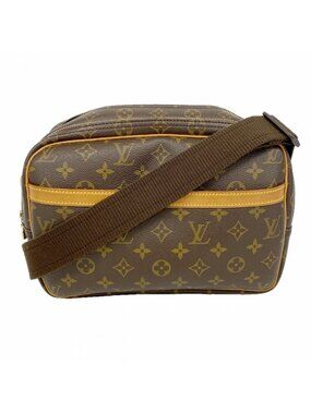 Louis Vuitton Shoulder Bag Monogram Reporter PM Brown